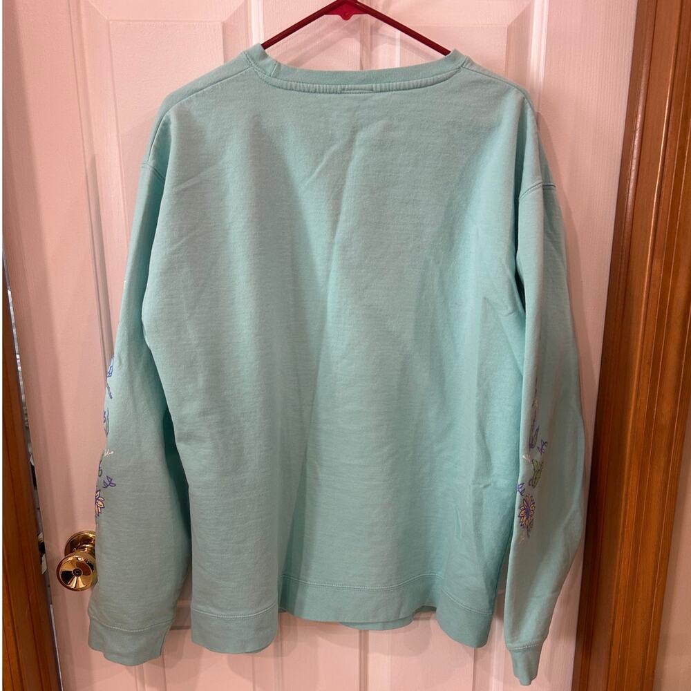 A home for flowers by artist OMOCAT sweatshirt mint garden - Picture 7 of 9